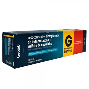 Cetoconazol + Betametasona + Neomicina Creme 30g