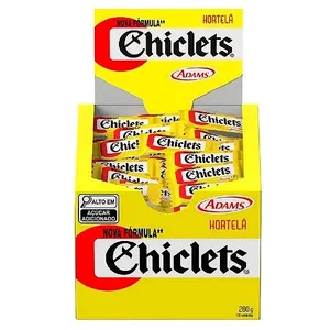 Chiclete Adams Hortelã Caixinha Amarela