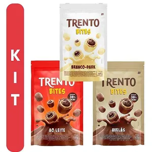 Trento Bites Chocolate Branco Dark 120g