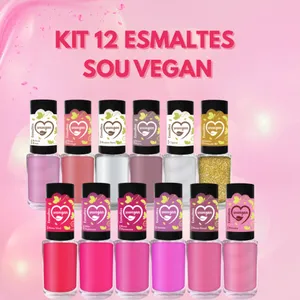 Marca Y Esmalte Cremoso Sou Vegan Rosa Bijou 8ML