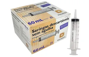 Descarpack Seringa 60ml Sem Agulha Luer Slip