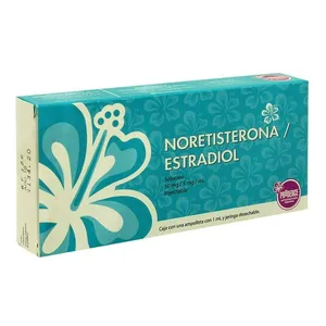 Noretisterona + Estradiol 50mg + 5mg 1x1ml