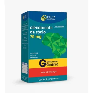Delta Alendronato de Sódio 70mg 4 Comprimidos