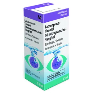 Latanoprosta + Maleato de Timolol - 50 mcg/ml + 5 mg