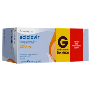 Aciclovir 200 mg Comprimidos - 2 Blisters com 15 Unidades