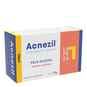 Acnezil Sabonete em Barra para Pele Oleosa - 70 g