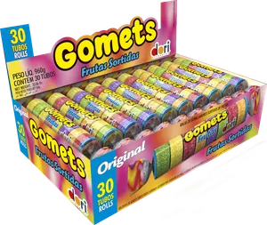 Bala de Goma Gomets Frutas - Tubo 32g