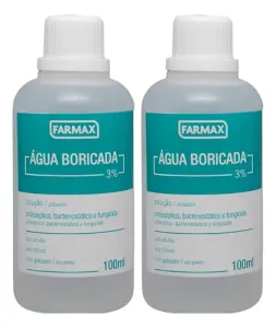 Água Boricada 3% - 100 ml Farmax