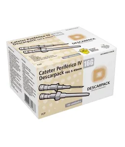 Cateter IV 16G Teflon Descarpack
