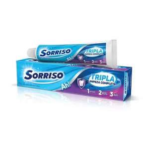 Sorriso Creme Dental Tripla Limpeza 70g