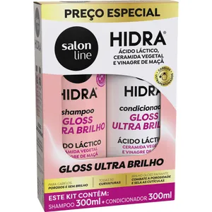 Salon Line Hidratação Kit Shampoo e Condicionador Ceramidas 300ml