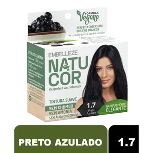 NATUCOR 1.7 - Tintura para Cabelo Preto Azulado