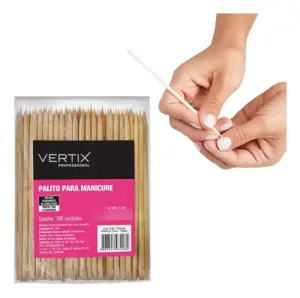 Palito para Manicure 13cm - Pacote com 50 Unidades