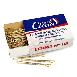 Grampo de Cabelo Loiro N° 5 - 50 Unidades