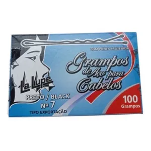 Grampo de Cabelo Preto N° 7 - 50 Unidades