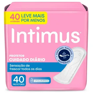 Intimus Protetores Diários Sem Perfume 15 Unidades