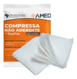 Compressa de Gaze Não Adherente com 10 Unidades Sophia