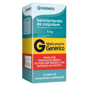 Zolpidem 5mg - Hemit - 30 Comprimidos Sublinguais
