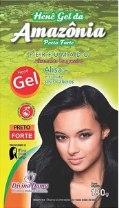 Gel Hene - Divina Dama - 180g - Preto Forte