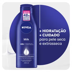 Hidratante Nivea - 200ml - Milk para Pele Seca